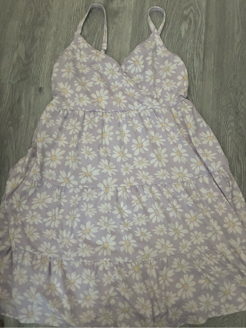 Hollister Lavender Floral Spaghetti-Strap Sundress